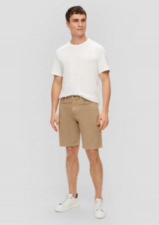 s.Oliver Jeans-Shorts / Regular Fit / High Rise / Straight Leg - sandstein