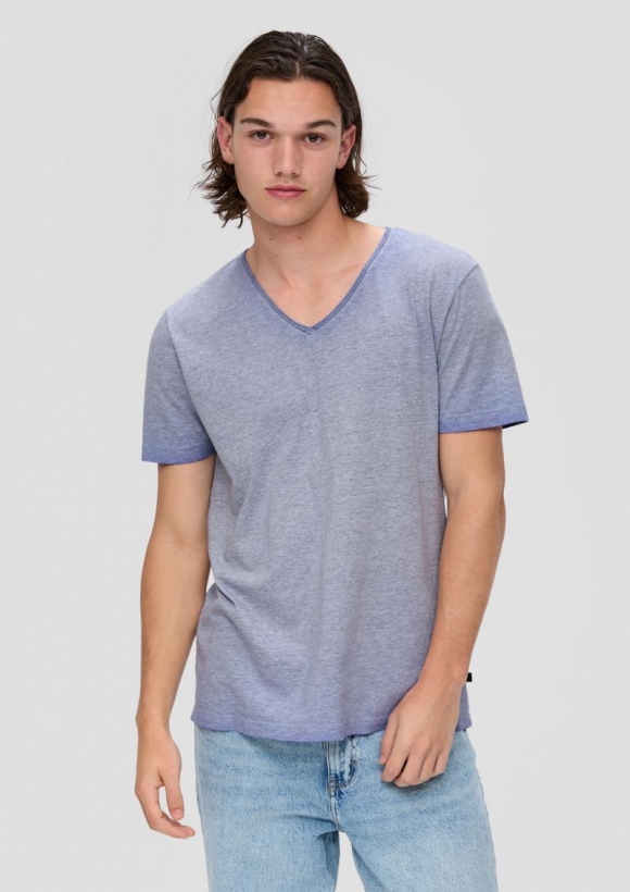s.Oliver T-Shirt aus Baumwollmix - flieder