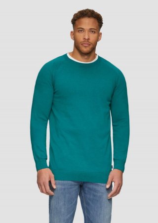 s.Oliver Strickpullover mit Raglanärmeln - petrol