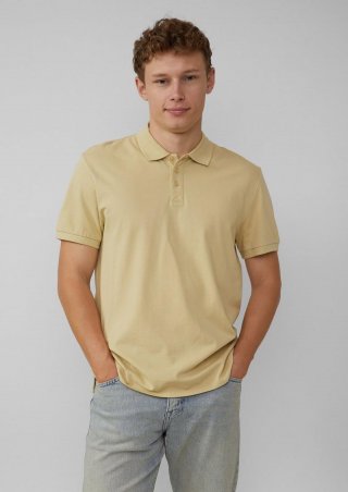 s.Oliver Poloshirt aus Piqué - helles olivgrün