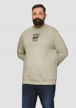 s.Oliver Sweatshirt mit Stickerei - helles beige