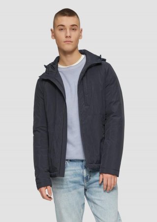 s.Oliver Wattierte Übergangsjacke mit Kapuze - navy