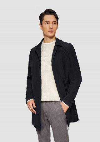 s.Oliver Wasserabweisender Mantel mit herausnehmbarem Steppfutter - navy