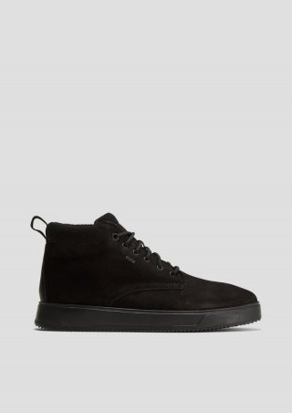 s.Oliver Sneaker im Materialmix - schwarz