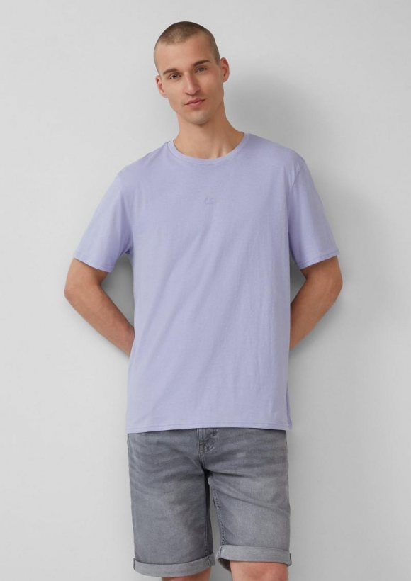 s.Oliver T-Shirt mit Logo-Druck - lavendel