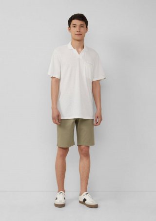 s.Oliver Phoenix: Chino-Shorts aus Baumwollstretch - olivgrün