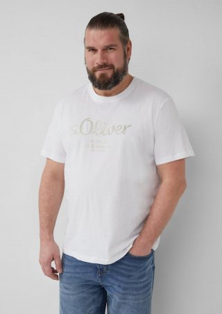s.Oliver T-Shirt mit Logo-Print - weiß