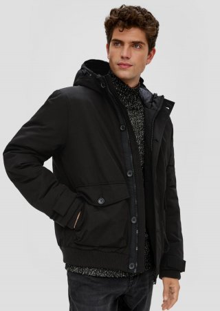 s.Oliver Jacke mit Pattentaschen - schwarz