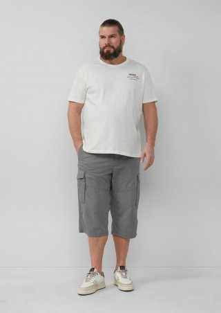 s.Oliver File: Strukturierte Bermuda im Relaxed Fit in 3/4-Länge - grau