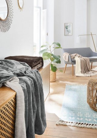 s.Oliver Kuschelige Doppel-Decke - beige
