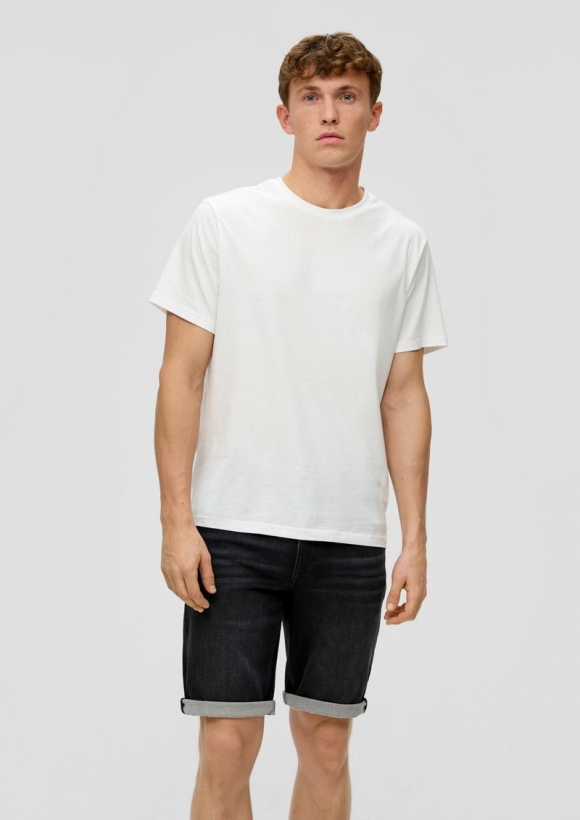 s.Oliver Bermuda-Jeans / Regular Fit / Mid Rise / Straight Leg - dunkelgrau
