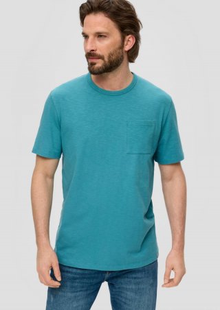 s.Oliver T-Shirt mit Brusttasche - petrol
