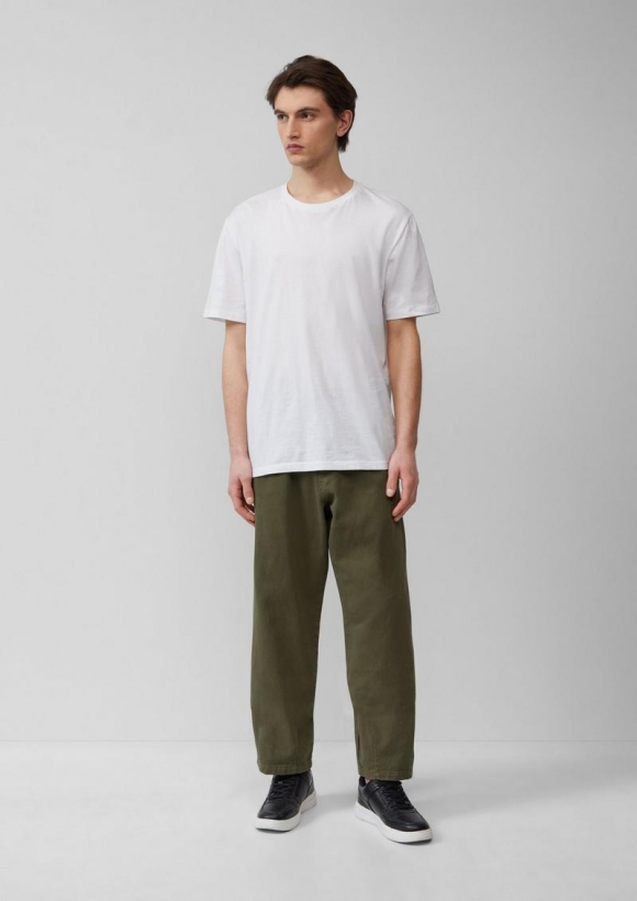 s.Oliver Gewaschene Jogger aus Heavy Twill - olivgrün