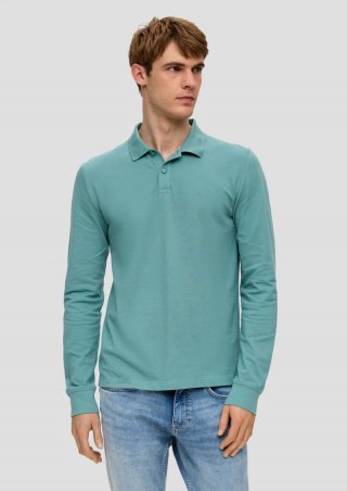 s.Oliver Poloshirt mit Logo-Detail - minze