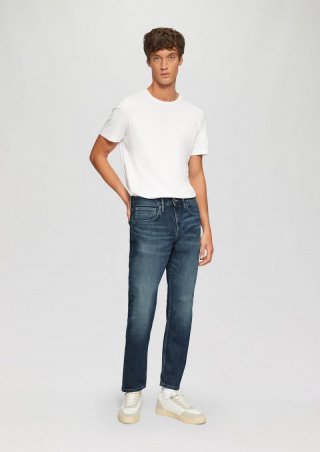 s.Oliver Jeans Mauro / Regular Fit / Mid Rise / Tapered Leg - dunkelblau