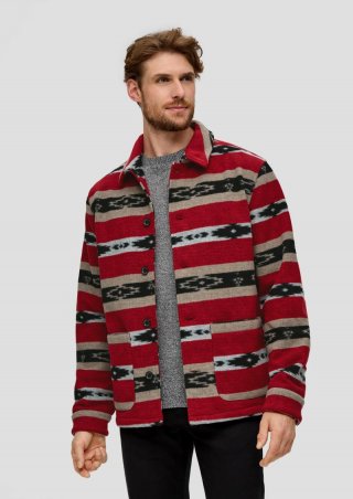 s.Oliver Overshirt in Woll-Optik - chilirot
