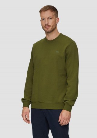 s.Oliver Sweatshirt mit Logo - guacamole