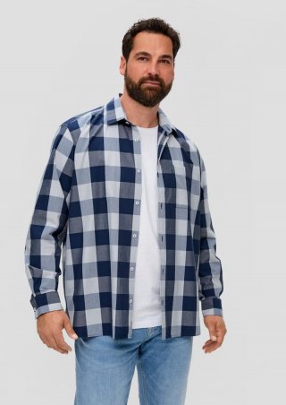 s.Oliver Hemd aus Lyocellmix - ozeanblau