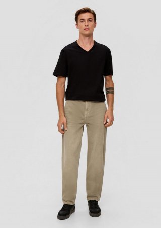 s.Oliver Relaxed: Hose mit Eingrifftaschen - sandstein