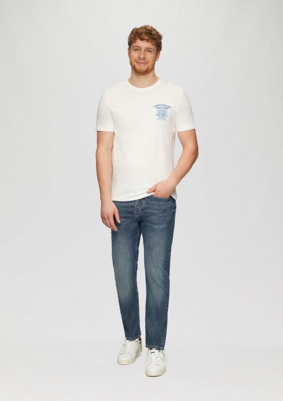 s.Oliver Jeans Mauro / Regular Fit / Mid Rise / Tapered Leg / 100% Baumwolle - blau