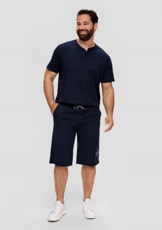 s.Oliver Bermuda-Hose aus reiner Baumwolle - navy
