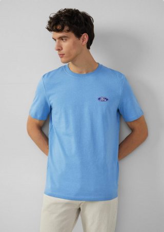 s.Oliver T-Shirt mit Ford®-Artwork aus schwerer Baumwolle - blau