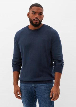 s.Oliver Pullover aus Feinstrick - navy
