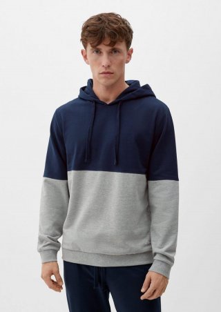 s.Oliver Kapuzensweatshirt - tiefblau