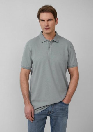 s.Oliver Poloshirt aus Baumwollpiqué - schiefergrau