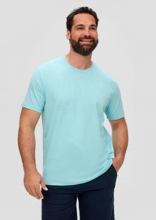 s.Oliver T-Shirt aus Baumwollmix - helles türkis