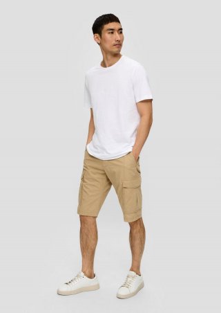 s.Oliver Cargo-Bermuda im Relaxed Fit - sandstein