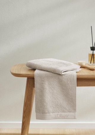 s.Oliver Gästehandtuch aus reiner Baumwolle - natur