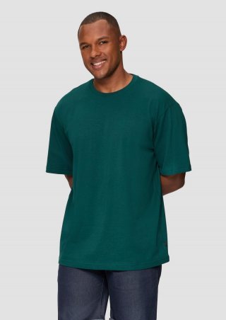 s.Oliver Basic-Shirt im Loose Fit - petrol