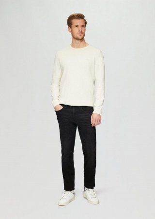 s.Oliver Jeans Nelio / Slim Fit / Mid Rise / Slim Leg / Label Patch - schwarz