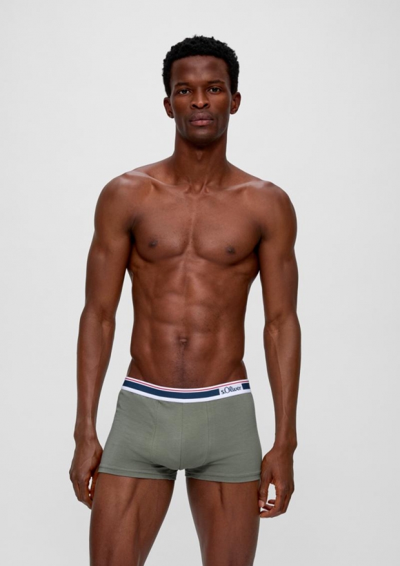 s.Oliver 3er-Pack Boxershorts - olivgrün