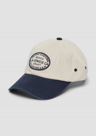 s.Oliver Cap aus Twill mit gesticktem Patch - tiefblau