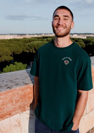 s.Oliver Jersey-T-Shirt mit Artwork | Volksfest - tannengrün