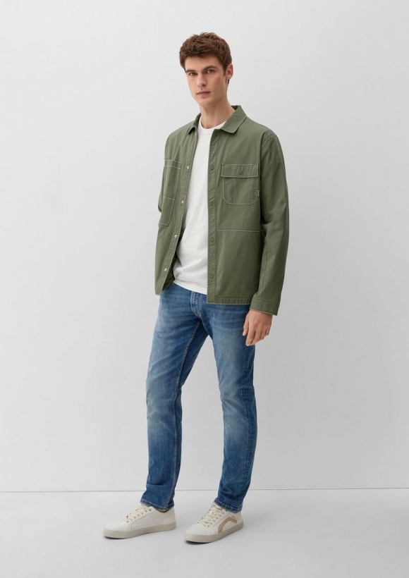 s.Oliver Jeans Keith / Slim Fit / Mid Rise / Slim Leg - ozeanblau