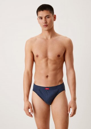 s.Oliver 7er-Pack Baumwoll-Slip mit Logo - navy