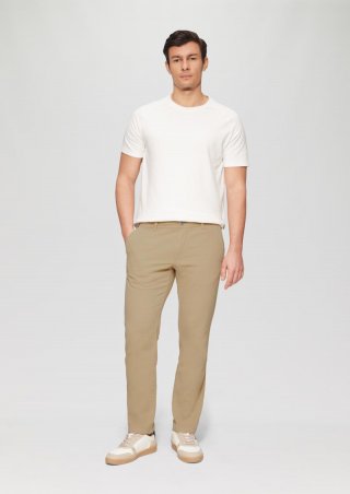 s.Oliver Phoenix: Strukturierte Chino im Regular Fit - beige