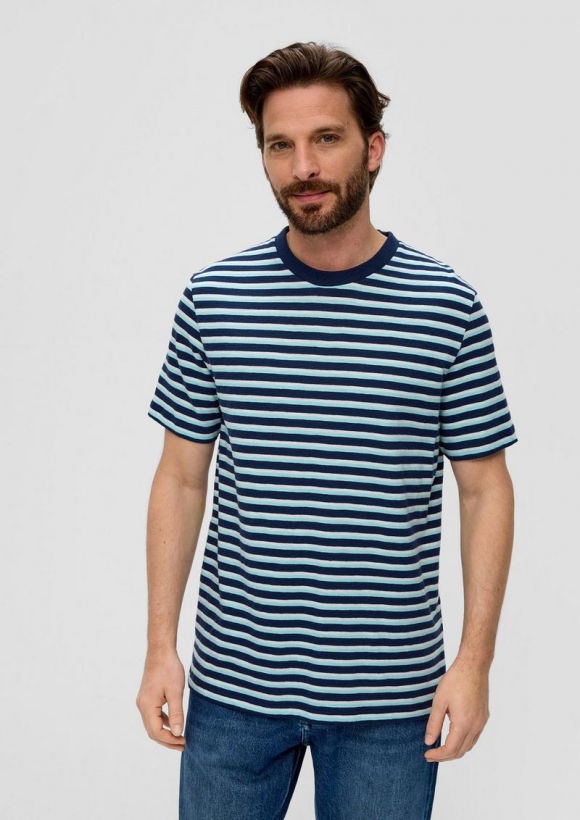 s.Oliver T-Shirt mit Rundhalsausschnitt - helles türkis