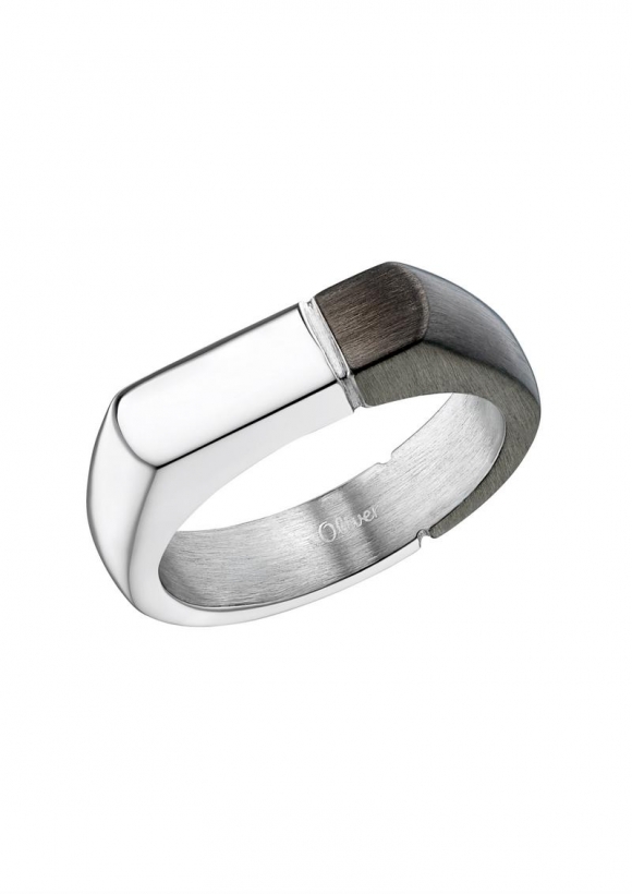 s.Oliver Ring im Bicolor-Look - silber