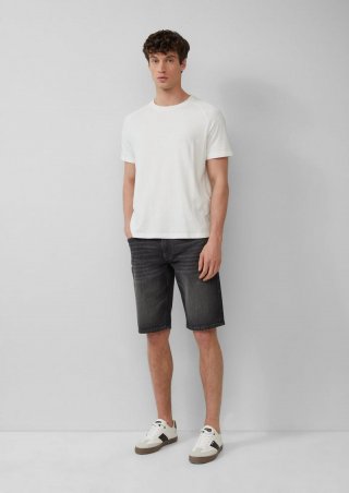 s.Oliver Bermuda-Jeans / Regular Fit / Mid Rise / Straight Leg - dunkelgrau