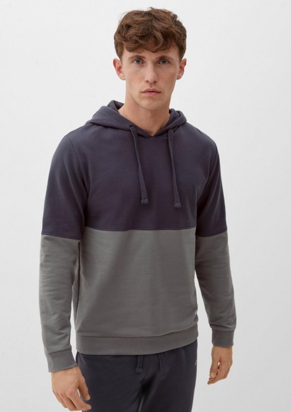 s.Oliver Kapuzensweatshirt - dunkelgrau