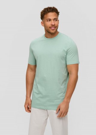 s.Oliver T-Shirt mit kleinem Logo-Print - ozeangrün