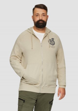 s.Oliver Sweatjacke mit Kapuze - beige
