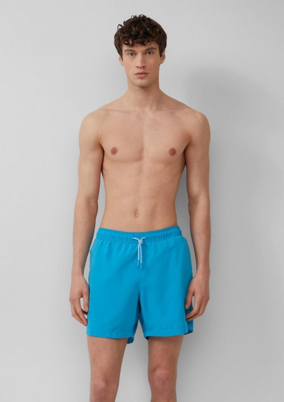 s.Oliver Badeshorts mit Tunnelzug und Eingrifftaschen - türkis