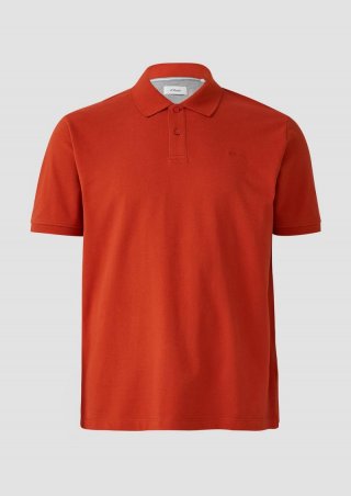 s.Oliver Poloshirt aus Baumwollpiqué - mohnrot