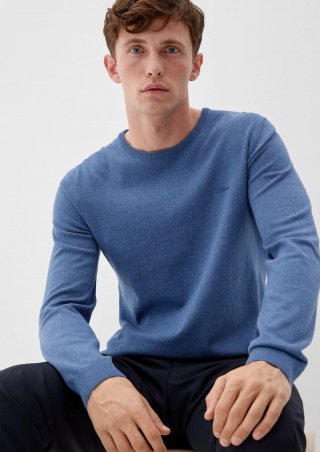 s.Oliver Pullover aus Feinstrick - dunkelblau