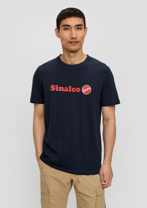 s.Oliver T-Shirt mit Sinalco®-Print - navy